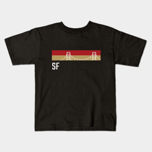 49ers Clean Game Kids T-Shirt by semicullan